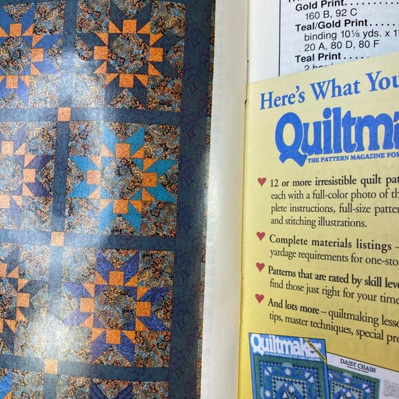 Quiltmaker Magazine Issue No. 33 Sept/Oct 1993 21 Great Patterns Techniques Tips - Picture 4 of 5